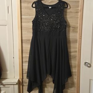 VENUS Black Sequin Dress